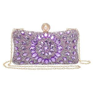 Uxcell Crystal Rhinestone Clutch – Sparkly Wedding & Party Bag